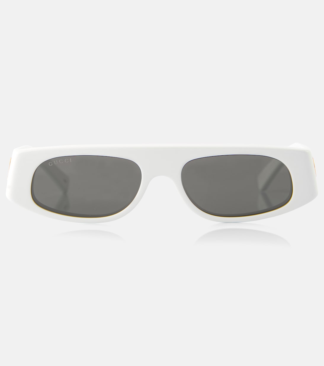 Gucci Runway Rectangular Sunglass In White