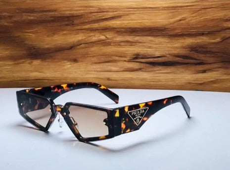 Prada Shield Frame Rectangular Sunglasse