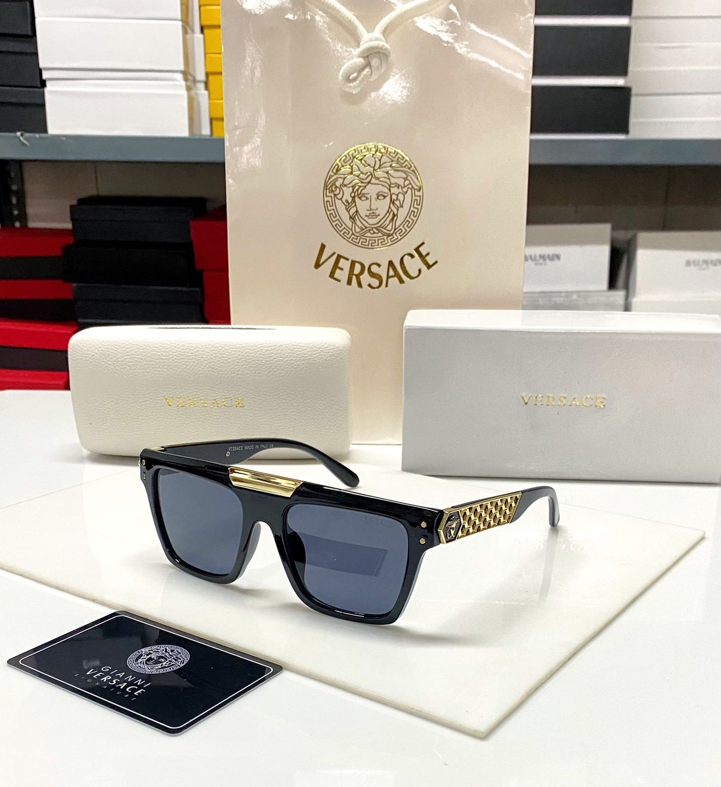 Versace-Inspired Men's Luxury Sunglasses