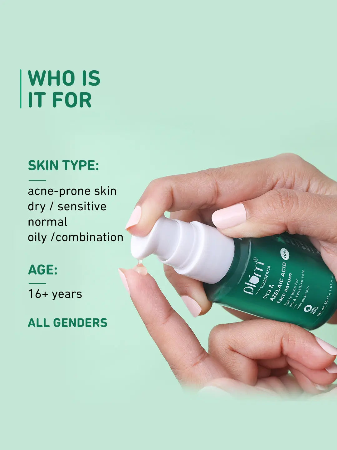 Plum Cica & Azelaic Acid 10% Face Serum