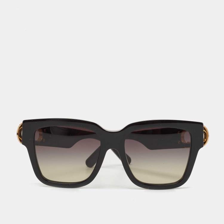 Louis Vuitton Oversized Gradient Sunglasses – Black & Gold Edition