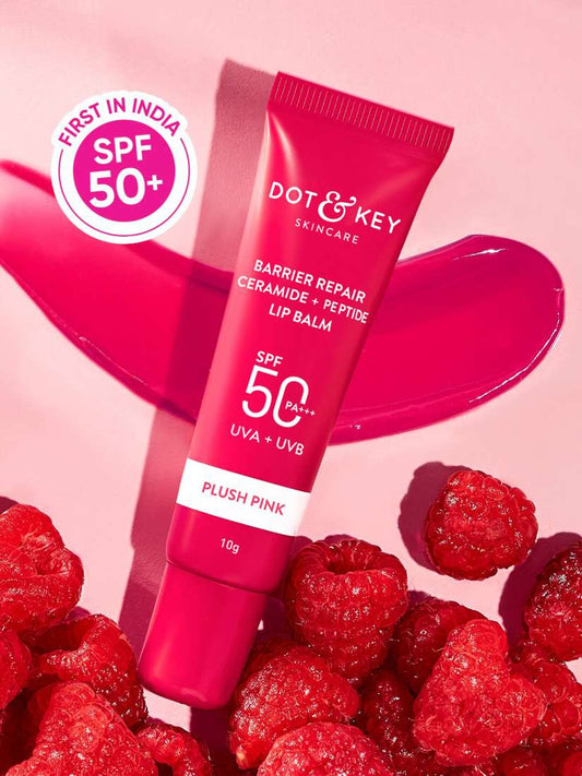 DOT & KEY Barrier Repair Ceramide + Peptide Plush Pink Lip Blam