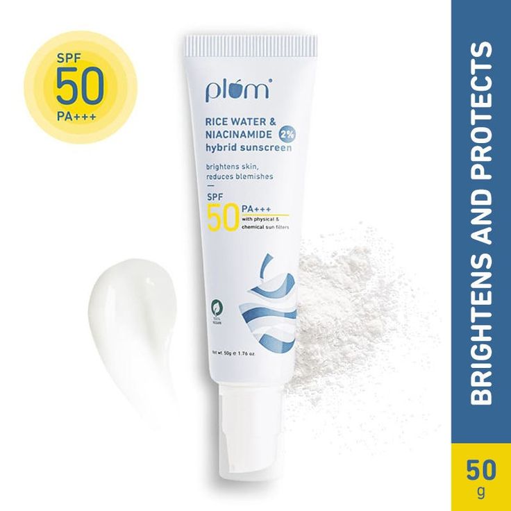 Plum Rice Water & Niacinamide 2% Hybrid Sunscreen