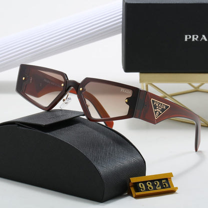 Prada Shield Frame Rectangular Sunglasse