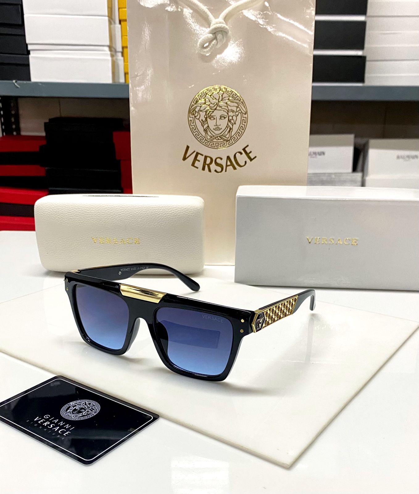 Versace-Inspired Men's Luxury Sunglasses