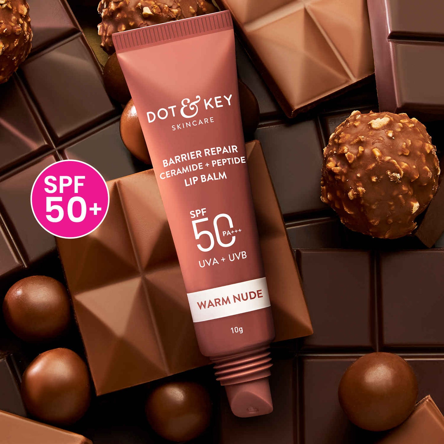 DOT & KEY Barrier Repair Ceramide + Peptide Warm Nude Lip Blam
