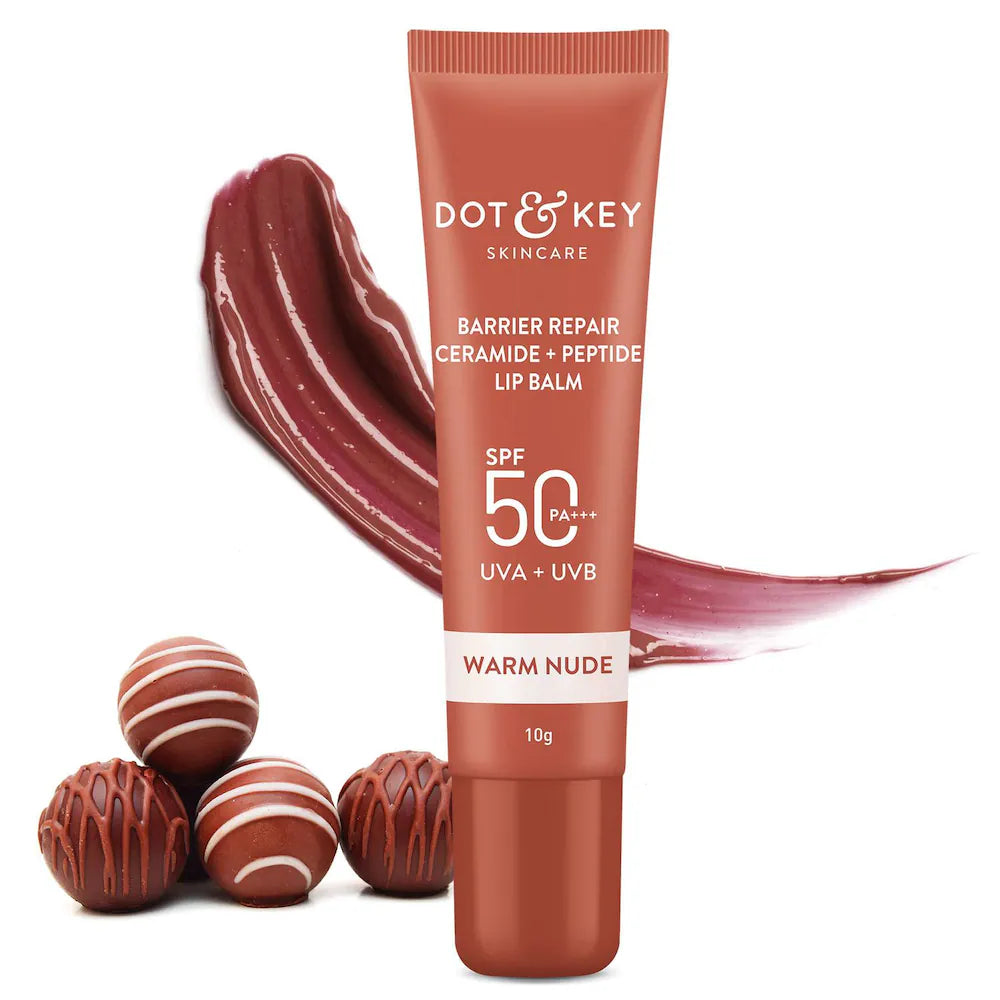 DOT & KEY Barrier Repair Ceramide + Peptide Warm Nude Lip Blam