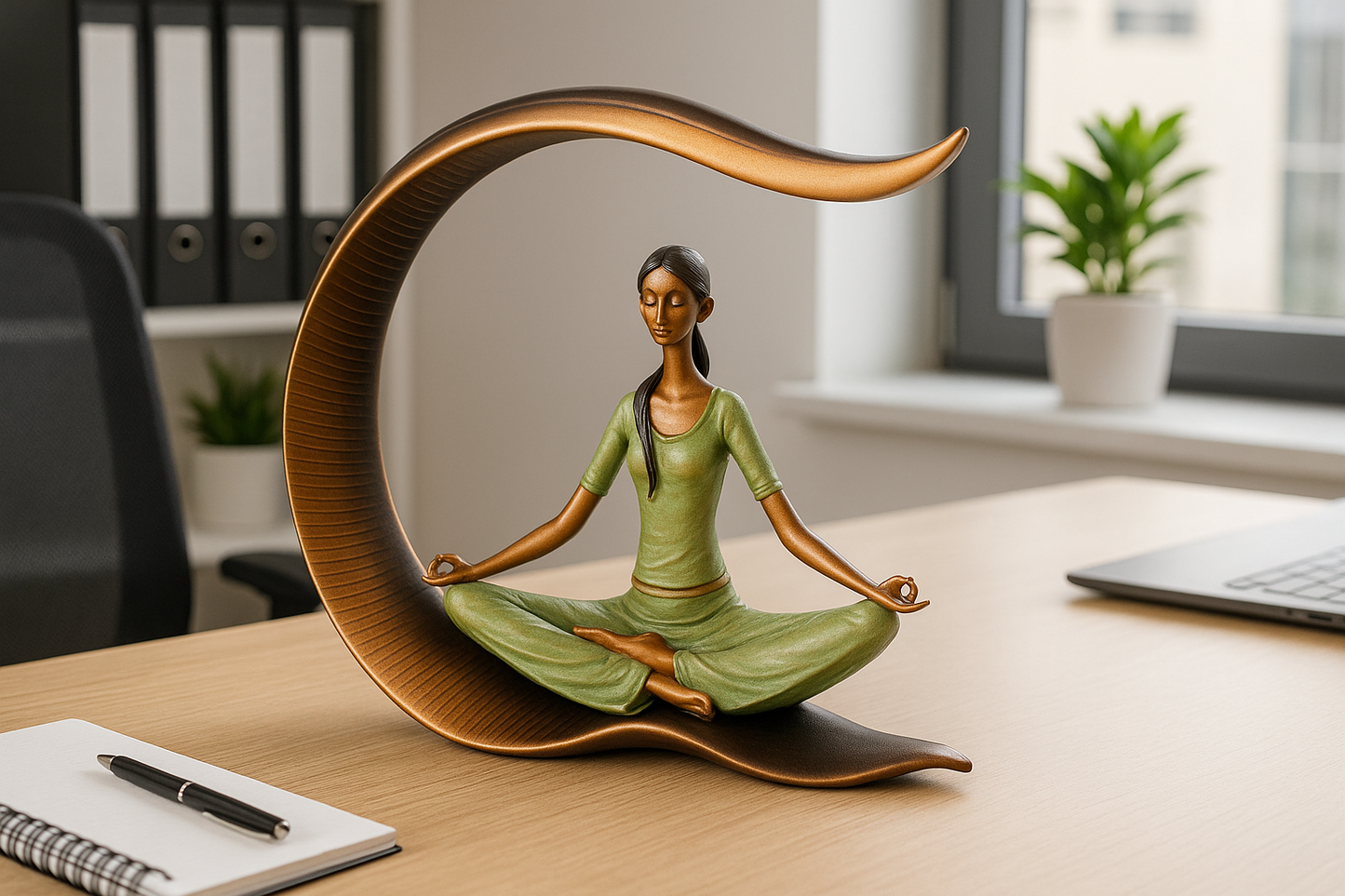 Meditating Woman Decorative Sculpture