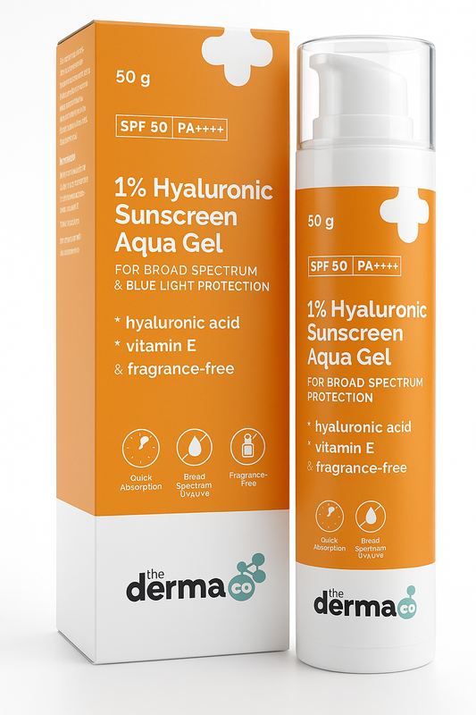 The Derma Co 1% Hyaluronic Sunscreen Aqua Gel – 50g