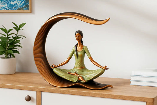Meditating Woman Decorative Sculpture