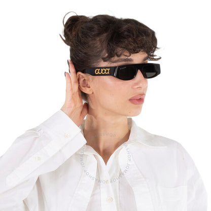 Gucci Geometric Shaped Frame Sunglass