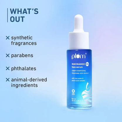 Plum 5% Niacinamide Face Serum – Clearer, Smoother Skin Naturally