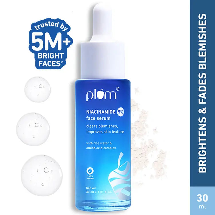 Plum 5% Niacinamide Face Serum – Clearer, Smoother Skin Naturally