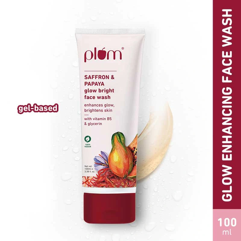 Plum Saffron & Papaya Glow Bright Face Wash