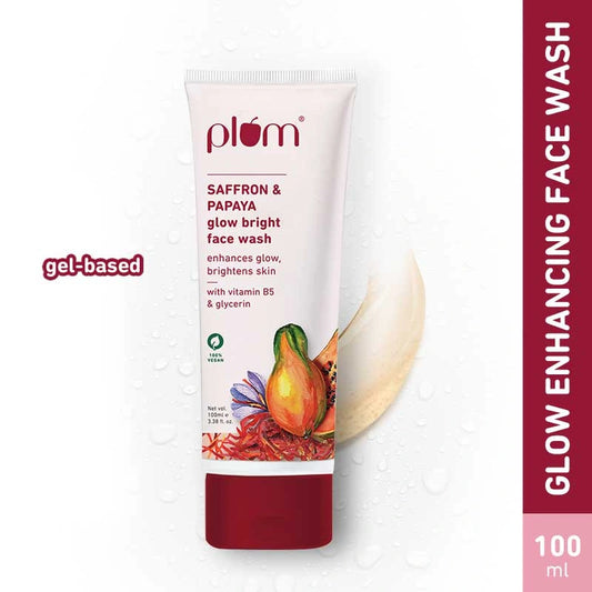 Plum Saffron & Papaya Glow Bright Face Wash
